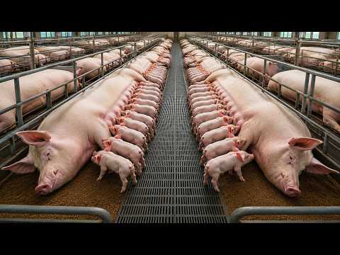 Pig Farming – How Millions of Pigs are Raised for Meat? | Farming Documentary