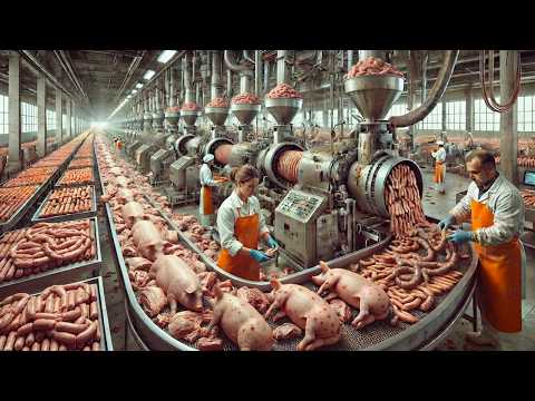 Pork Processing – How Billions of Tons of Sausage Are Made | Farming Documentary